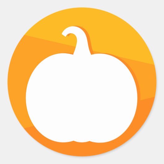 Autumn-pompoenlabel voor design-Sticker Ronde Sticker (Voorkant)