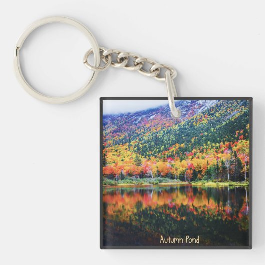 Autumn Pond Acrylische Sleutelhanger (Voorkant)