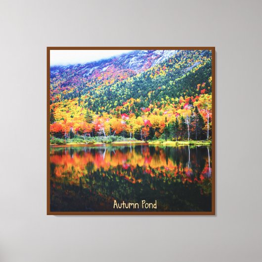 Autumn Pond Canvas Afdruk (Voorkant)