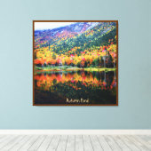 Autumn Pond Canvas Afdruk (Insitu (Houten vloer))