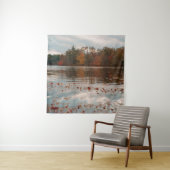 Autumn Pond Tapestry Wandkleed (In situ)
