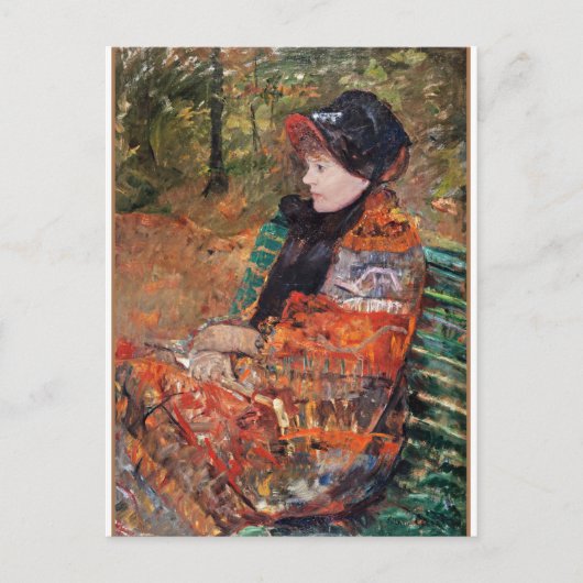 Autumn, Portrait of Lydia Cassatt; Briefkaart (Voorkant)