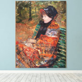 Autumn, Portrait of Lydia Cassatt; Canvas Afdruk (Insitu (Houten vloer))