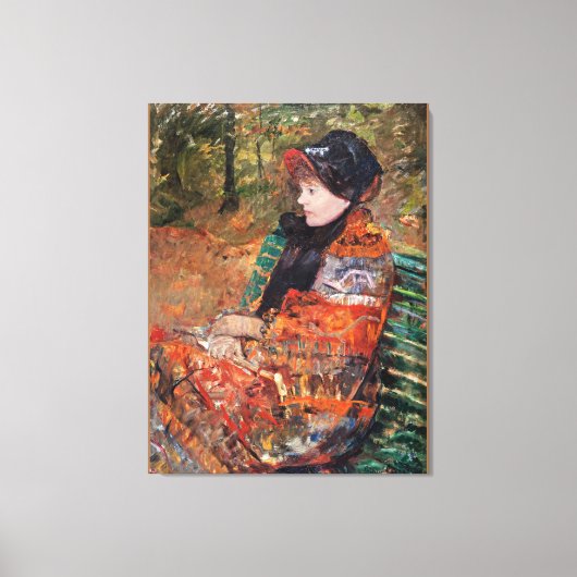 Autumn, Portrait of Lydia Cassatt; Canvas Afdruk (Voorkant)