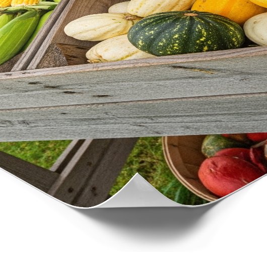Autumn Produce op de stand van het Boerderij Poster (Hoek)