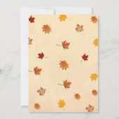 Autumn Produce Thanksgiving Party Invitation Kaart (Achterkant)