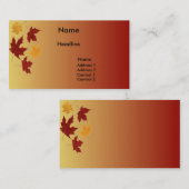 Autumn-profielkaart Visitekaartje (Voorkant / Achterkant)