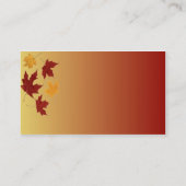 Autumn-profielkaart Visitekaartje (Achterkant)