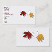 Autumn-profielkaart Visitekaartje (Voorkant / Achterkant)