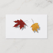 Autumn-profielkaart Visitekaartje (Achterkant)