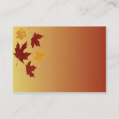 Autumn-profielkaart Visitekaartje (Achterkant)