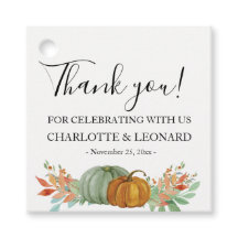 Autumn Pumkins Dank u label