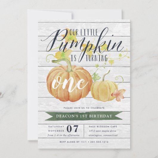 Autumn Pumpkin | Alle leeftijdstranspartners Kaart (Voorkant)