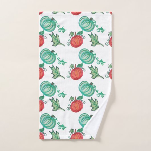 Autumn Pumpkin Art Bad Handdoek (Handdoek)