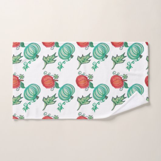 Autumn Pumpkin Art Bad Handdoek (Handdoek)