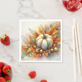 Autumn Pumpkin Baubles Table Servet