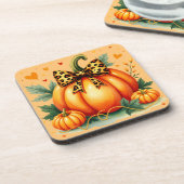 Autumn Pumpkin Bier Onderzetter (Linkerzijde)