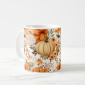 Autumn Pumpkin Bouquet Design Koffiemok (Voorkant links)