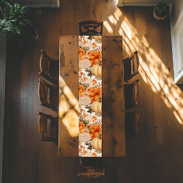 Autumn Pumpkin Bouquet Design Medium Tafelloper