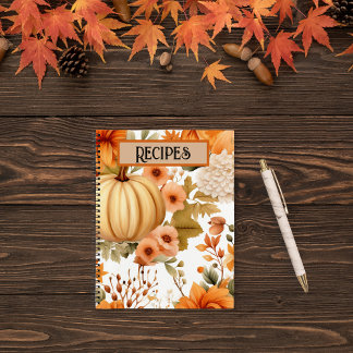 Autumn Pumpkin Bouquet Design Notitieboek