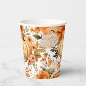 Autumn Pumpkin Bouquet Design Papieren Bekers (Voorkant)