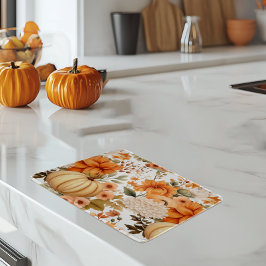 Autumn Pumpkin Bouquet Design Snijplank