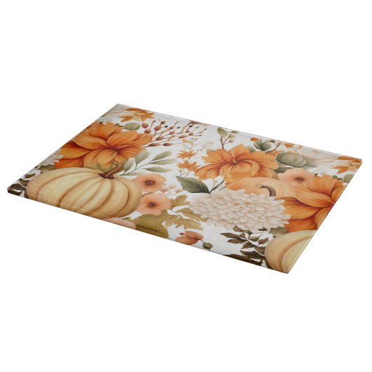 Autumn Pumpkin Bouquet Design Snijplank (Hoek)