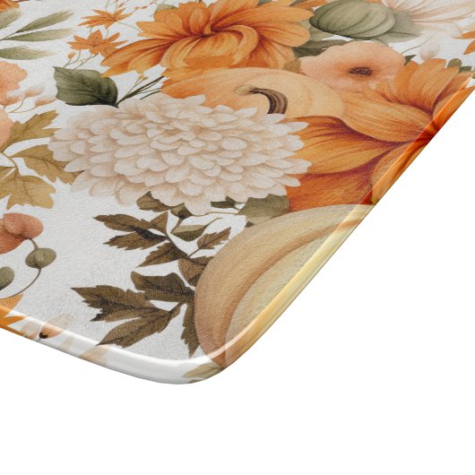 Autumn Pumpkin Bouquet Design Snijplank (Hoek)
