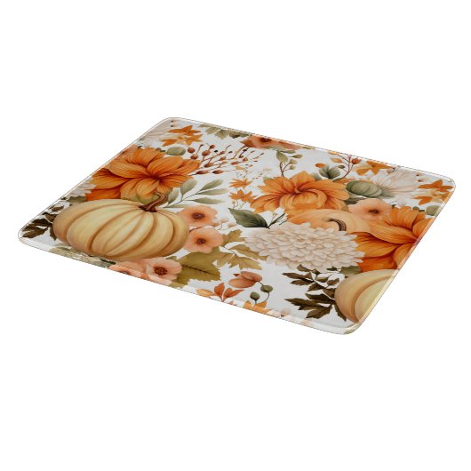 Autumn Pumpkin Bouquet Design Snijplank (Hoek)