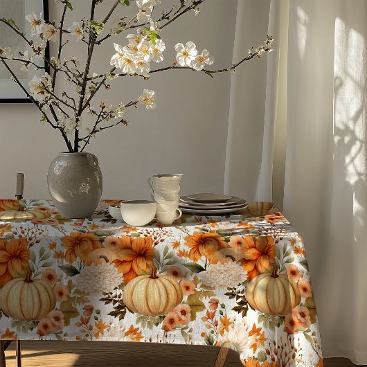 Autumn Pumpkin Bouquet Design Tafelkleed