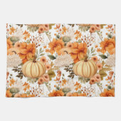 Autumn Pumpkin Bouquet Design Theedoek (Horizontaal)