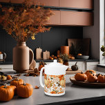 Autumn Pumpkin Bouquet Design Theepot<br><div class="desc">Voeg een feestelijk tintje toe aan uw keukengerei met deze Autumn Pumpkin Bouquet Design Theepot. Met een charmant pompoenpatroon in combinatie met delicate herfst gebladerte, deze theepot perfect vangt de essentie van herfst. Het schattige patroon brengt warmte en seizoensgebonden charme in uw interieur, waardoor het een ideale keuze is voor...</div>