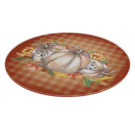 Autumn Pumpkin Bouquet Snijplank (Hoek)