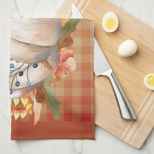 Autumn Pumpkin Bouquet Theedoek (Quarter Fold)