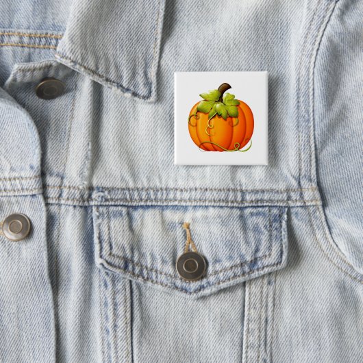 Autumn Pumpkin Button (In situ)