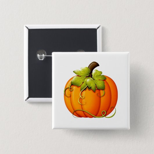 Autumn Pumpkin Button (Voorkant /achterkant)