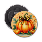 Autumn Pumpkin Button Flesopener (Voorkant)