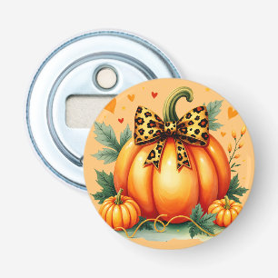 Autumn Pumpkin Button Flesopener
