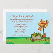 Autumn Pumpkin Cart Kaart (Voorkant / Achterkant)