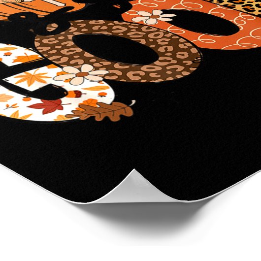 Autumn Pumpkin Christian Thanksgiving Faith God Is Poster (Hoek)