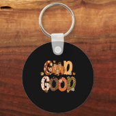 Autumn Pumpkin Christian Thanksgiving Faith God Is Sleutelhanger (Voorkant)