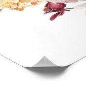 Autumn Pumpkin Fall Bridal Shower Welcome Sign  Poster (Hoek)