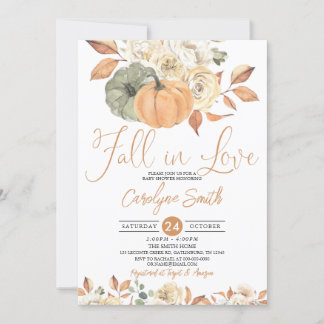 Autumn Pumpkin Falling in Love Vrijgezellenfeest Kaart