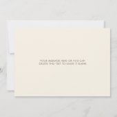 Autumn Pumpkin Floral Baby shower Bedankkaart (Achterkant)