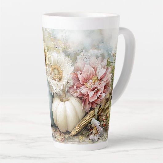 Autumn Pumpkin Floral Mok (Rechterhoek)