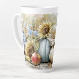 Autumn Pumpkin Floral Mok