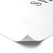 Autumn Pumpkin Florals Baby shower Welkom Poster (Hoek)