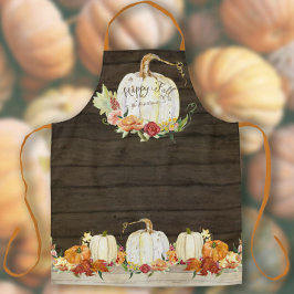 Autumn Pumpkin Foliage Wood Happy Herfst Familiena Schort