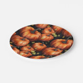 Autumn Pumpkin Halloween Papieren Bordje (Gekanteld)