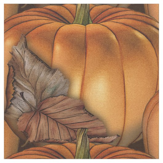 Autumn Pumpkin Halloween Stof (Close Up)